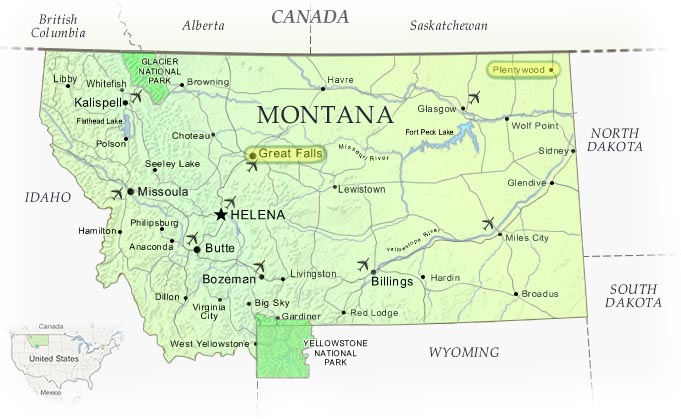 Map Of Canada Montana Border - Get Latest Map Update